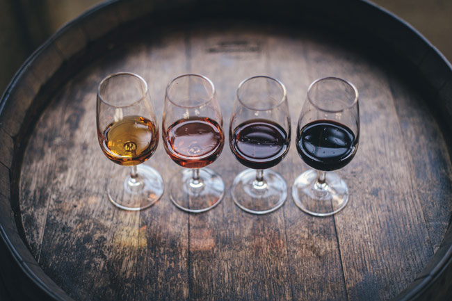 Tipos de vinos de Jerez utilizados para el envejecimiento del Brandy
