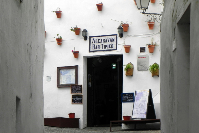 fachada de un edificio en Arcos de la Frontera