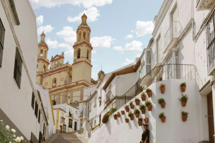 Calle en el pueblo de Olvera
