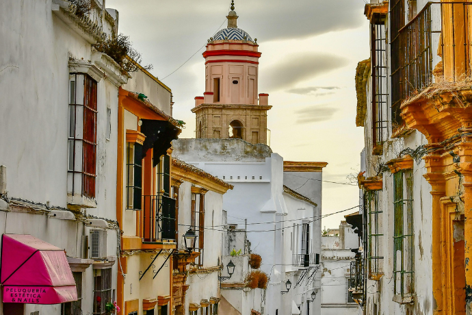 Calle en Sanlúcar de Barrameda