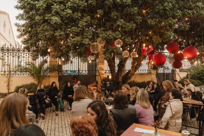 Zambombas en una bodega de jerez
